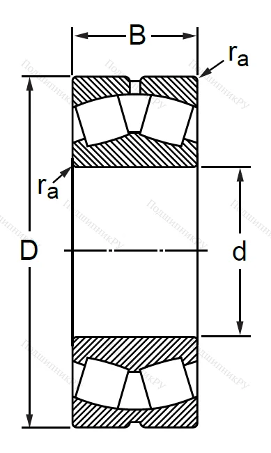 Сферический роликовый подшипник 3632 АМН C 4 (22332 MBW 33 C 4) в Воронеже