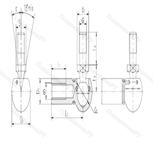 Подшипник скольжения сферический SQGL 14