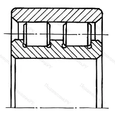 Модификация подшипника 4202192М размер 460x680x218