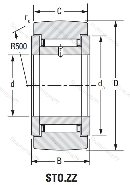 Подшипник STO 25 ZZ