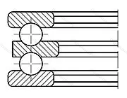 Подшипник  52206 (38206) размер 25/30x52x29 от производителя  SKF Подшипник  52206 (38206) размер 25/30x52x29 от производителя  SKF