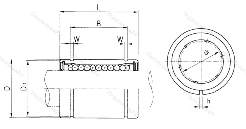 Подшипник LM 40 UU AJ в Воронеже