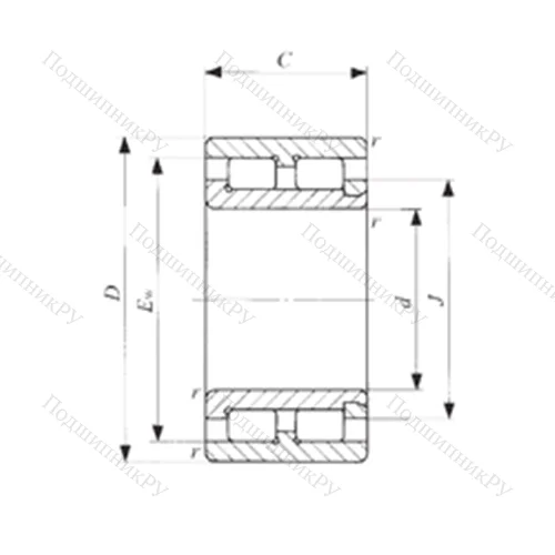 Подшипник роликовый радиальный