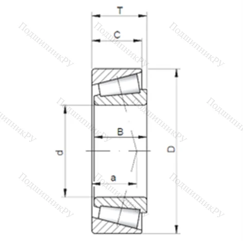 Подшипник роликовый радиально-упорный JM 205149A/10 от производителя  CX Подшипник роликовый радиально-упорный JM 205149A/10 от производителя  CX