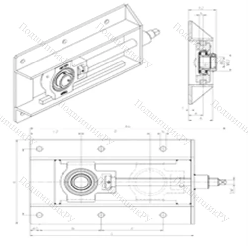Подшипниковый узел шариковый радиальный EST 206+WB