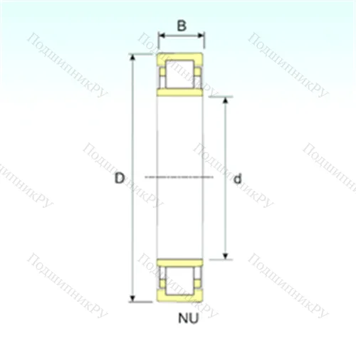 Подшипник роликовый радиальный NU 19/850 от производителя  ISB
