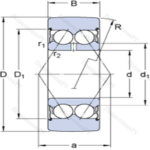 Опорные ролики на основе шарикоподшипников 305801 C-2Z от производителя  SKF Опорные ролики на основе шарикоподшипников 305801 C-2Z от производителя  SKF