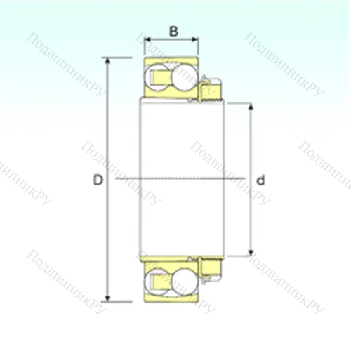 Подшипник шариковый радиальный самоцентрирующийся 2206-2RS KTN 9+H 306