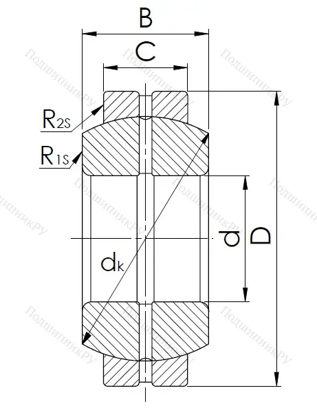 Шарнирный подшипник GE 55 ES в Воронеже