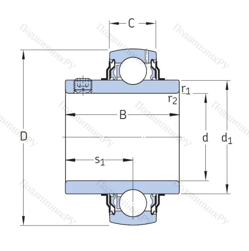 Корпусный подшипник YAR 205-2F в Воронеже