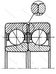 Подшипник  336204 размер 20x47x28 от производителя  ГПЗ-13 Подшипник  336204 размер 20x47x28 от производителя  ГПЗ-13