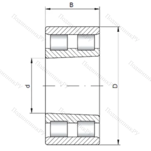 Подшипник роликовый радиальный NN 4964 K от производителя  CX