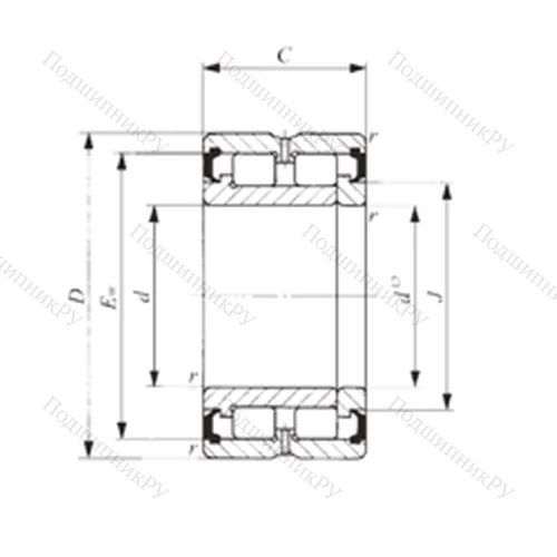 Подшипник роликовый радиальный