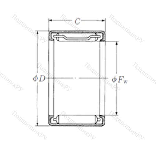 Подшипник игольчатый радиальный FJL-820 от производителя  NSK