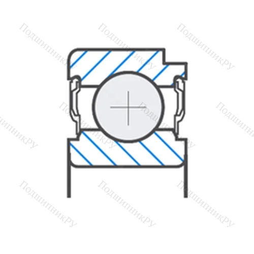 Подшипник шариковый радиальный F-803196.07