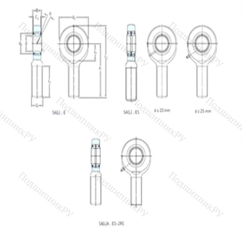 Подшипник скольжения сферический SALA 70ES-2RS