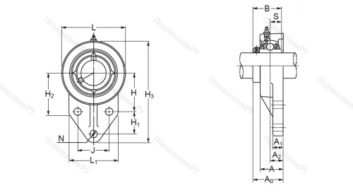 Подшипниковый узел UCFK 202 (UCFH 202) в Воронеже