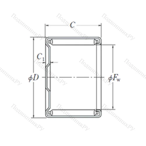 Подшипник игольчатый радиальный MF-2816