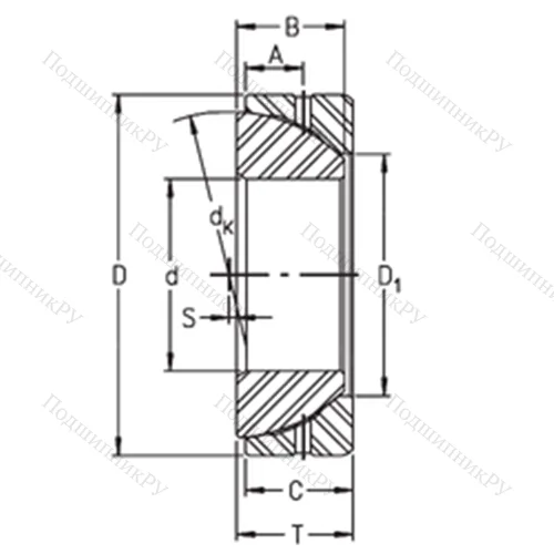Подшипник скольжения сферический