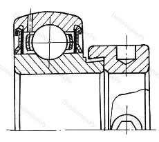 Подшипник  780204 размер 20x47x43,7 от производителя  ГПЗ-4