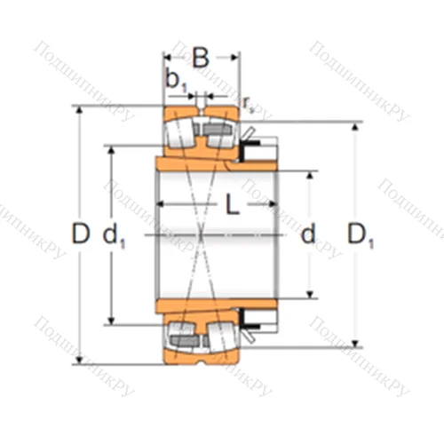 Подшипник роликовый радиальный самоцентрирующийся 22224 KMBW 33+H 3124