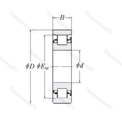 Подшипник роликовый радиальный LRJ 7/8