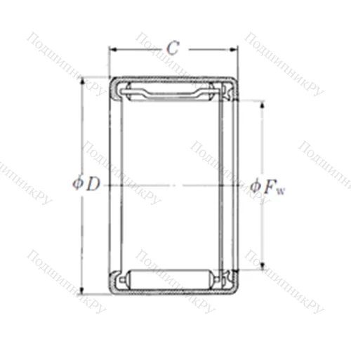 Подшипник игольчатый радиальный FJLT-2823 от производителя  NSK Подшипник игольчатый радиальный FJLT-2823 от производителя  NSK