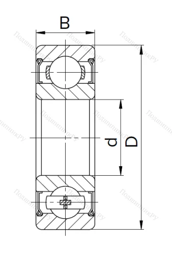 Миниатюрный шариковый подшипник 80029 T (629 ZZT) в Воронеже