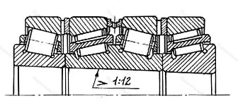 Модификация подшипника 6-577768ХМ размер 340x520x398,5