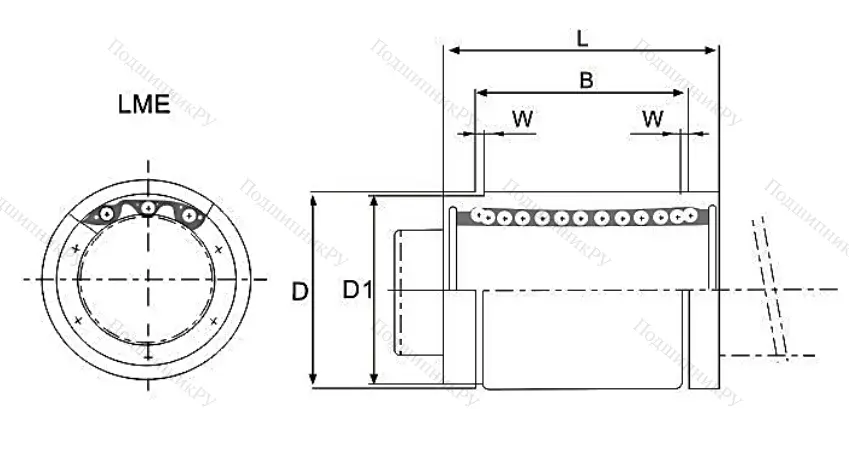 Подшипник LME 12 UU. KB 1232 UU в Воронеже