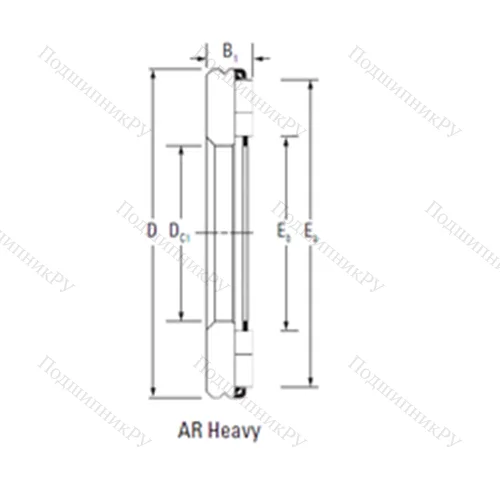 Подшипник игольчатый упорный AR 14 45 85