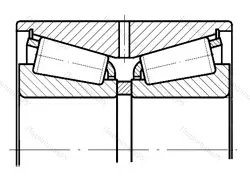 Модификация подшипника 597726ХМУ размер 129,96x250x149,25
