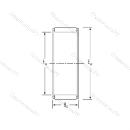 Подшипник игольчатый радиальный K 18X 22X 20F