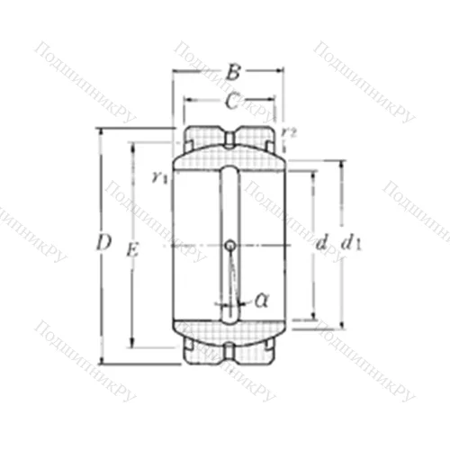 Подшипник скольжения сферический SA 1-30B