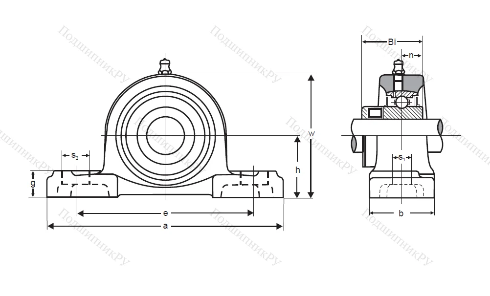 Подшипниковый узел UCP 305 (ASAHI) в Воронеже