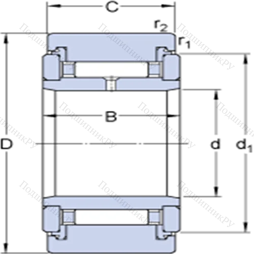 Опорные ролики на основе роликоподшипников с фланцевыми кольцами NATR 12 PPXA от производителя  SKF Опорные ролики на основе роликоподшипников с фланцевыми кольцами NATR 12 PPXA от производителя  SKF