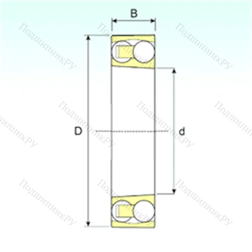 Подшипник шариковый радиальный самоцентрирующийся 2215 KTN 9