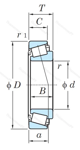 Конический роликовый подшипник 33215 JR 44MA3W2127