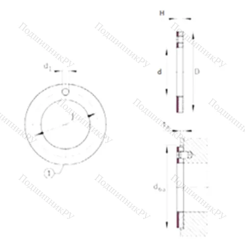 Подшипник скольжения EGW 42-E 40-B