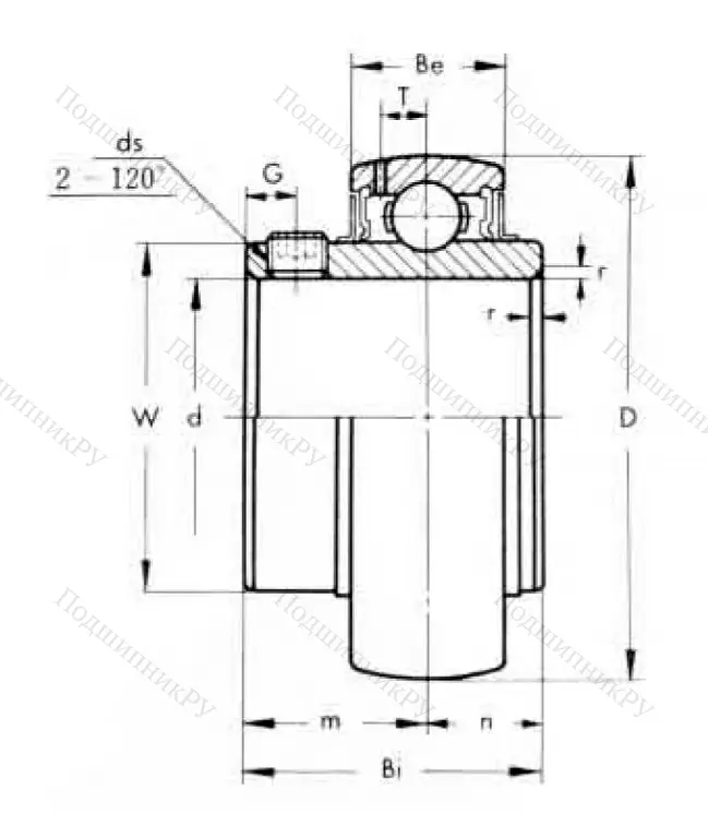 Корпусный подшипник UC 207-20 в Воронеже