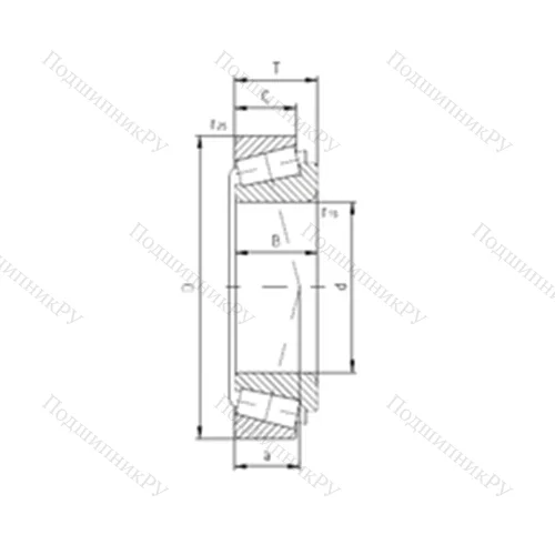 Подшипник роликовый радиально-упорный PLC 66-8-2 от производителя  ZVL Подшипник роликовый радиально-упорный PLC 66-8-2 от производителя  ZVL