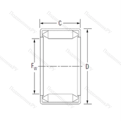 Подшипник игольчатый радиальный 14BM 2012