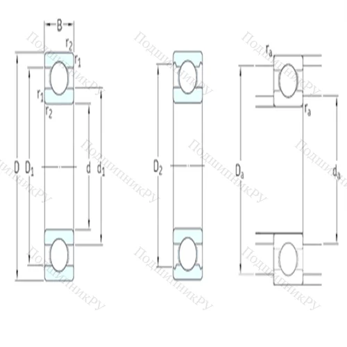 Подшипник шариковый радиальный 61801 от производителя  SKF Подшипник шариковый радиальный 61801 от производителя  SKF