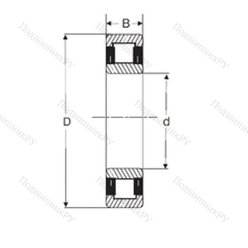 Подшипник роликовый радиальный NU 2220