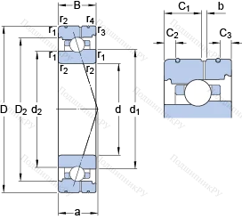 Подшипник 7019 CB/P 4AL в Воронеже Подшипник 7019 CB/P 4AL в Воронеже