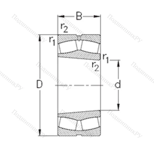 Подшипник роликовый радиальный самоцентрирующийся 22315-E-K-W 33