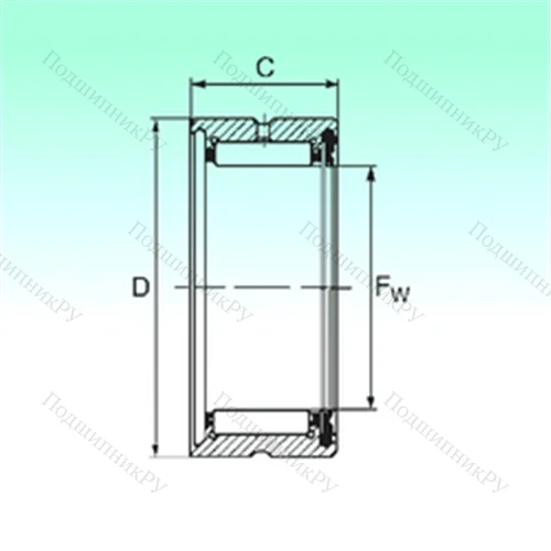 Подшипник игольчатый радиальный RNA 4906 RS от производителя  NBS Подшипник игольчатый радиальный RNA 4906 RS от производителя  NBS
