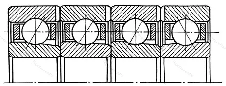Подшипник  1546908 размер 40x62x48