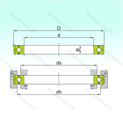 Подшипник роликовый опорно-поворотный CRBC 50040