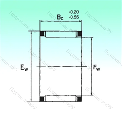 Подшипник игольчатый радиальный KZK 20x26x14
